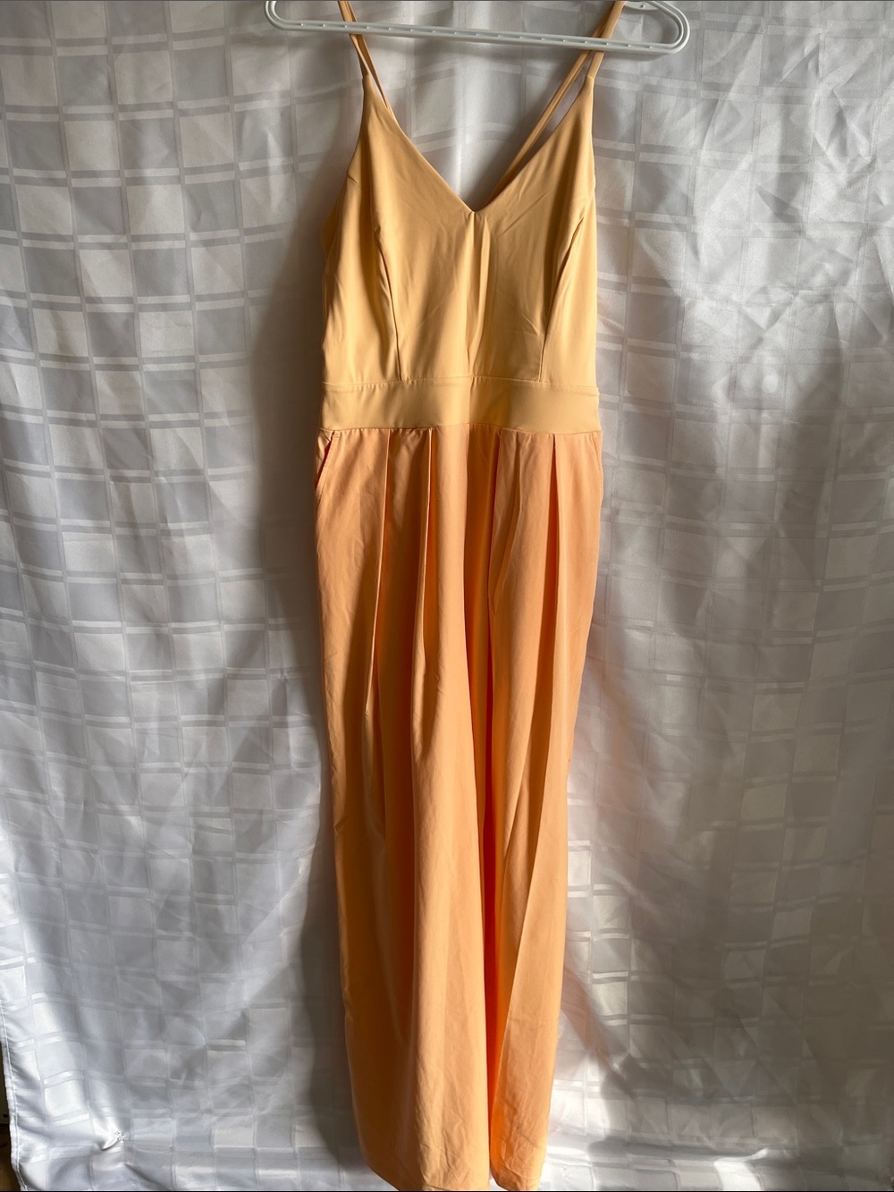 Halara Light Peach V-Neck Spaghetti Strap Jumpsuit